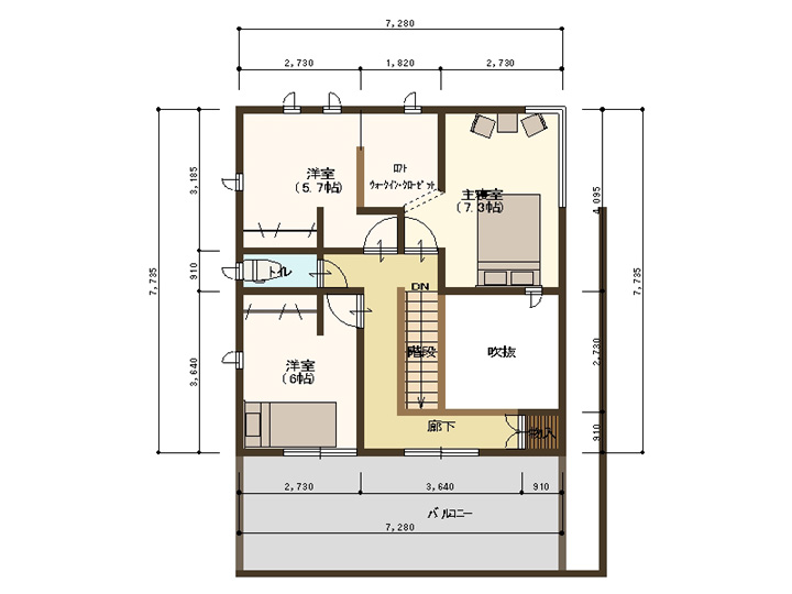 2F間取り図